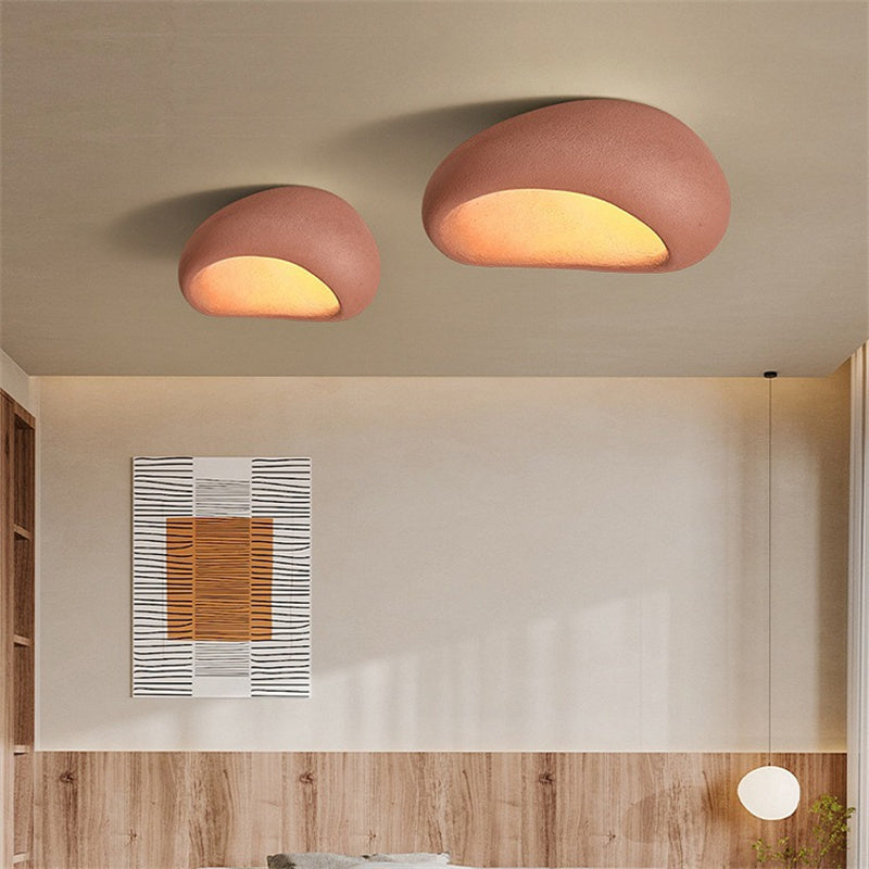 LumiNest Resin Ceiling Light with 3-Color Lights