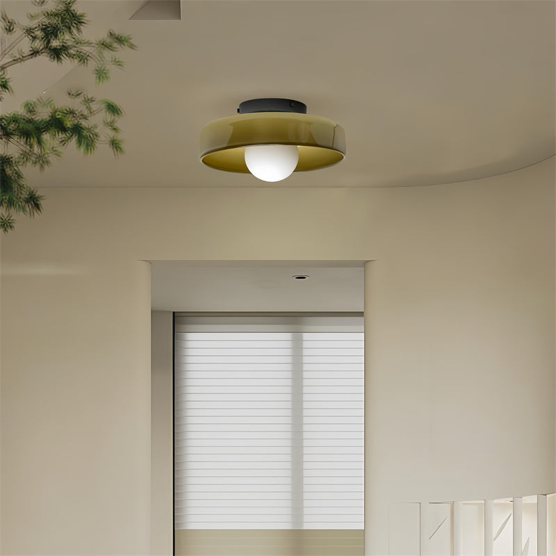 LumiAura Glass Ceiling Light