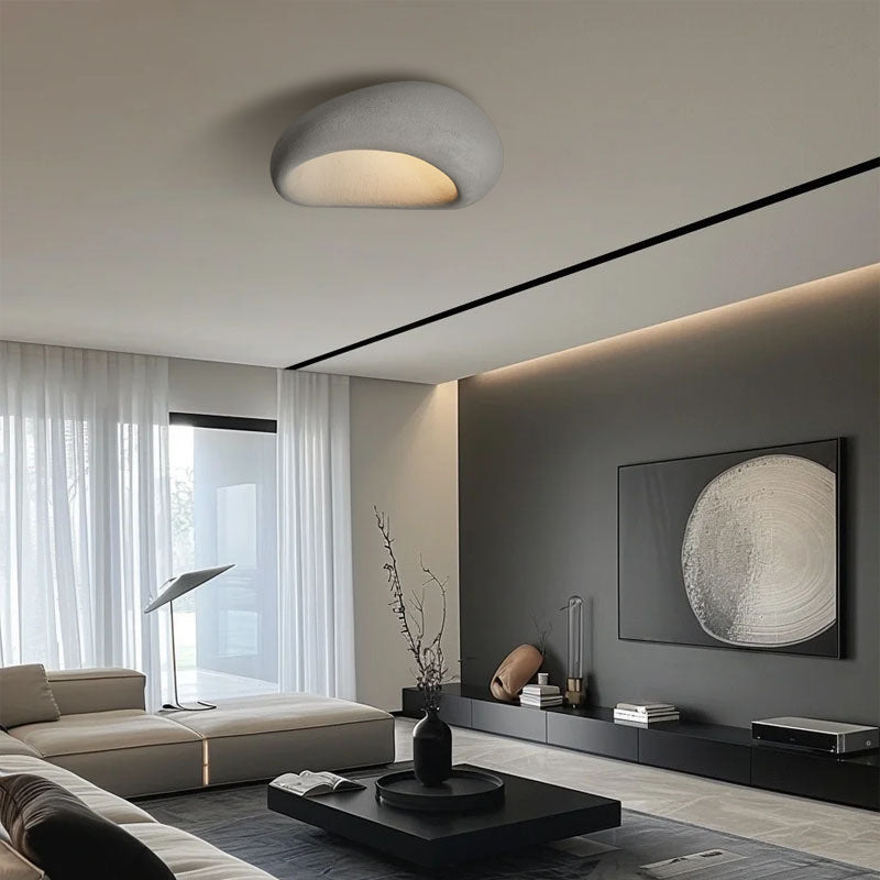 LumiNest Resin Ceiling Light with 3-Color Lights