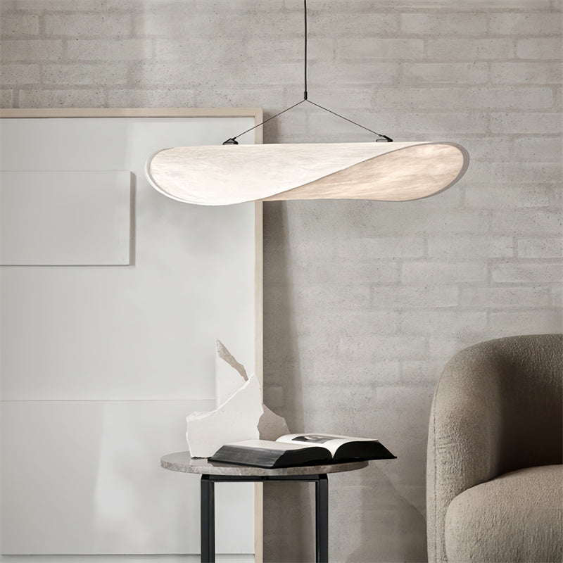 Elegant Silk Pendant Chandelier with Fabric Shade