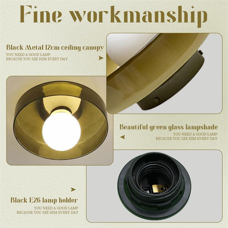 LumiAura Glass Ceiling Light
