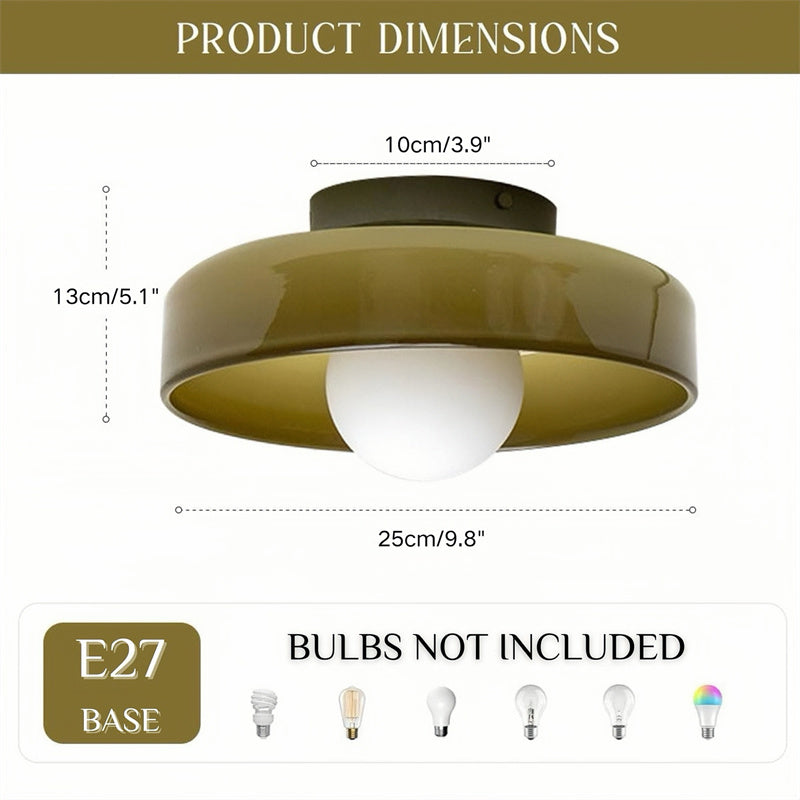 LumiAura Glass Ceiling Light