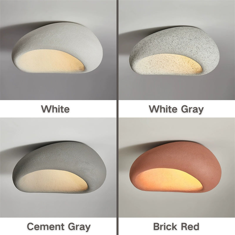 LumiNest Resin Ceiling Light with 3-Color Lights