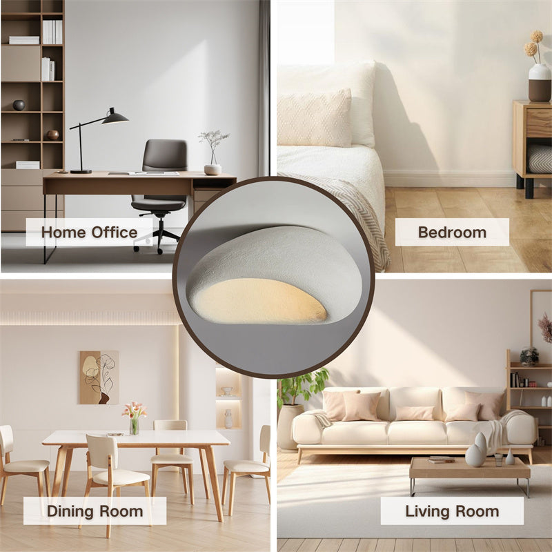 LumiNest Resin Ceiling Light with 3-Color Lights