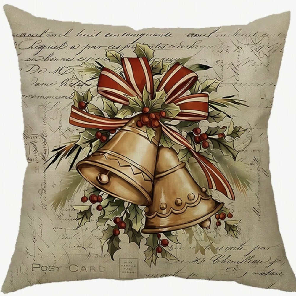 Santa's Charm Vintage Cushion Cover