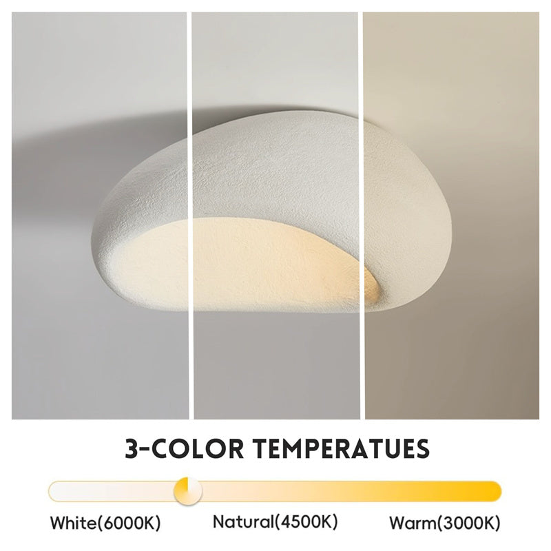 LumiNest Resin Ceiling Light with 3-Color Lights