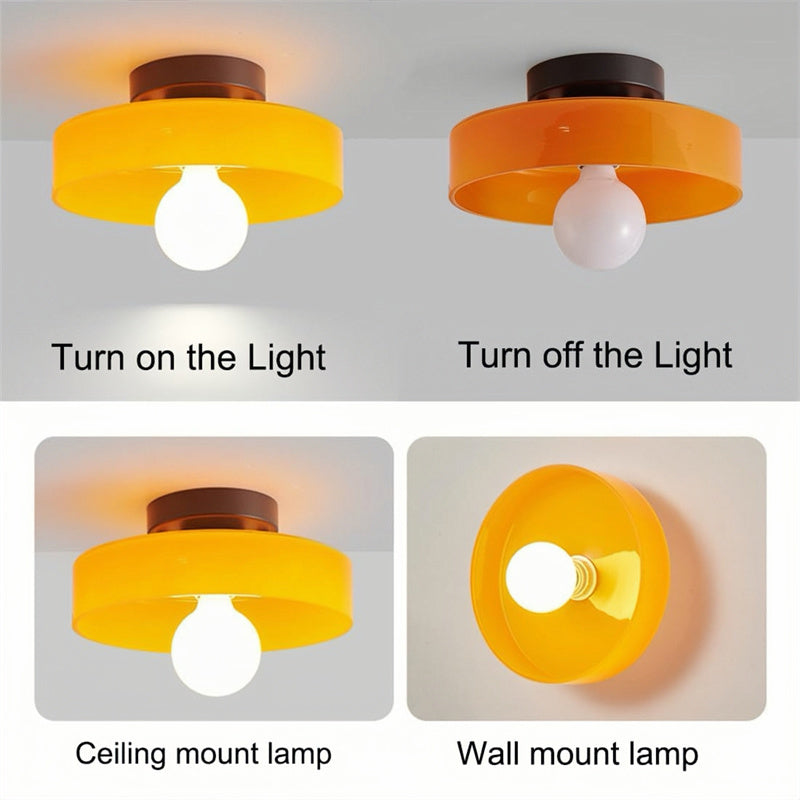 LumiAura Glass Ceiling Light